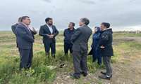 بازدید فرماندار و مدیریت شبکه بهداشت درگزین از تاسیسات و شبکه آب رسانی روستای عمان